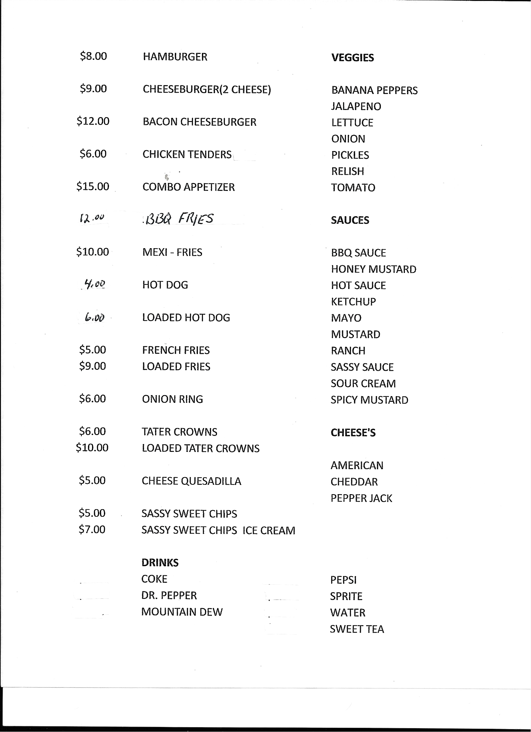 Sassys Food Truck TN food truck profile image