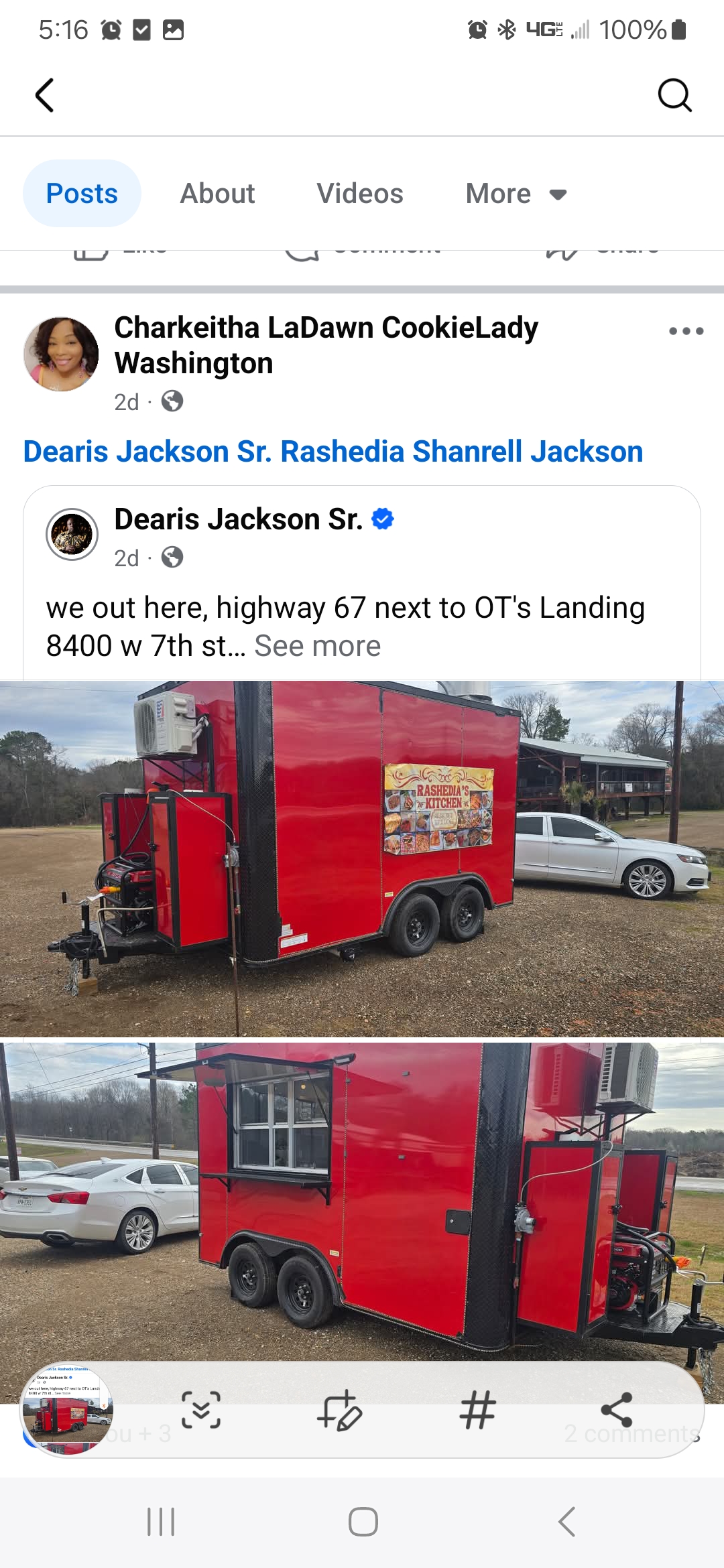 Rashedia's Kitchen food truck profile image