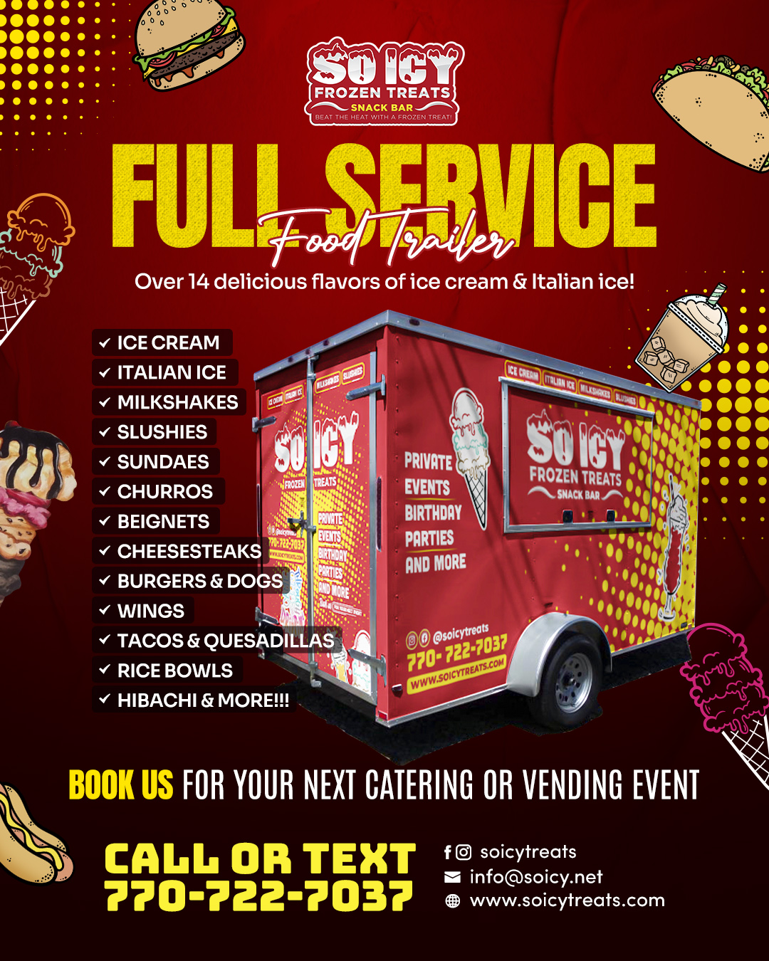 So Icy Frozen Treats & Snack Bar food truck profile image