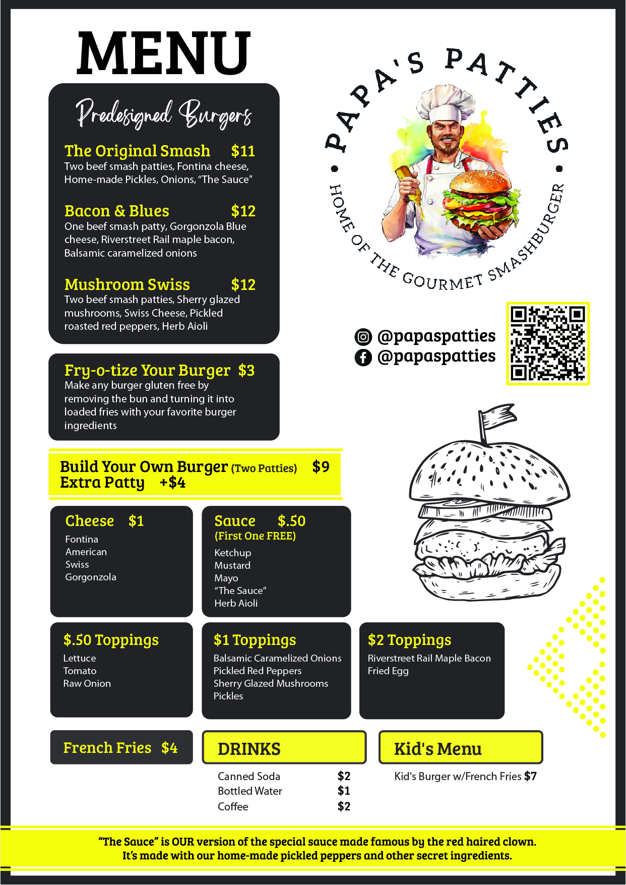 Papa's Patties LLC food truck profile image