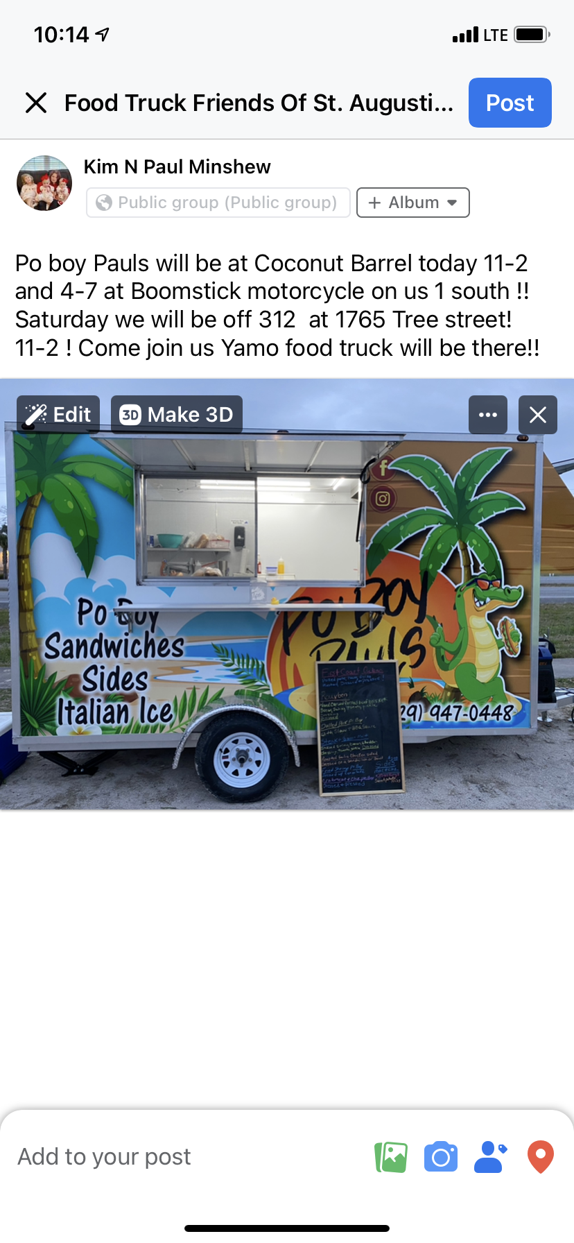 Po Boy Paul's food truck profile image