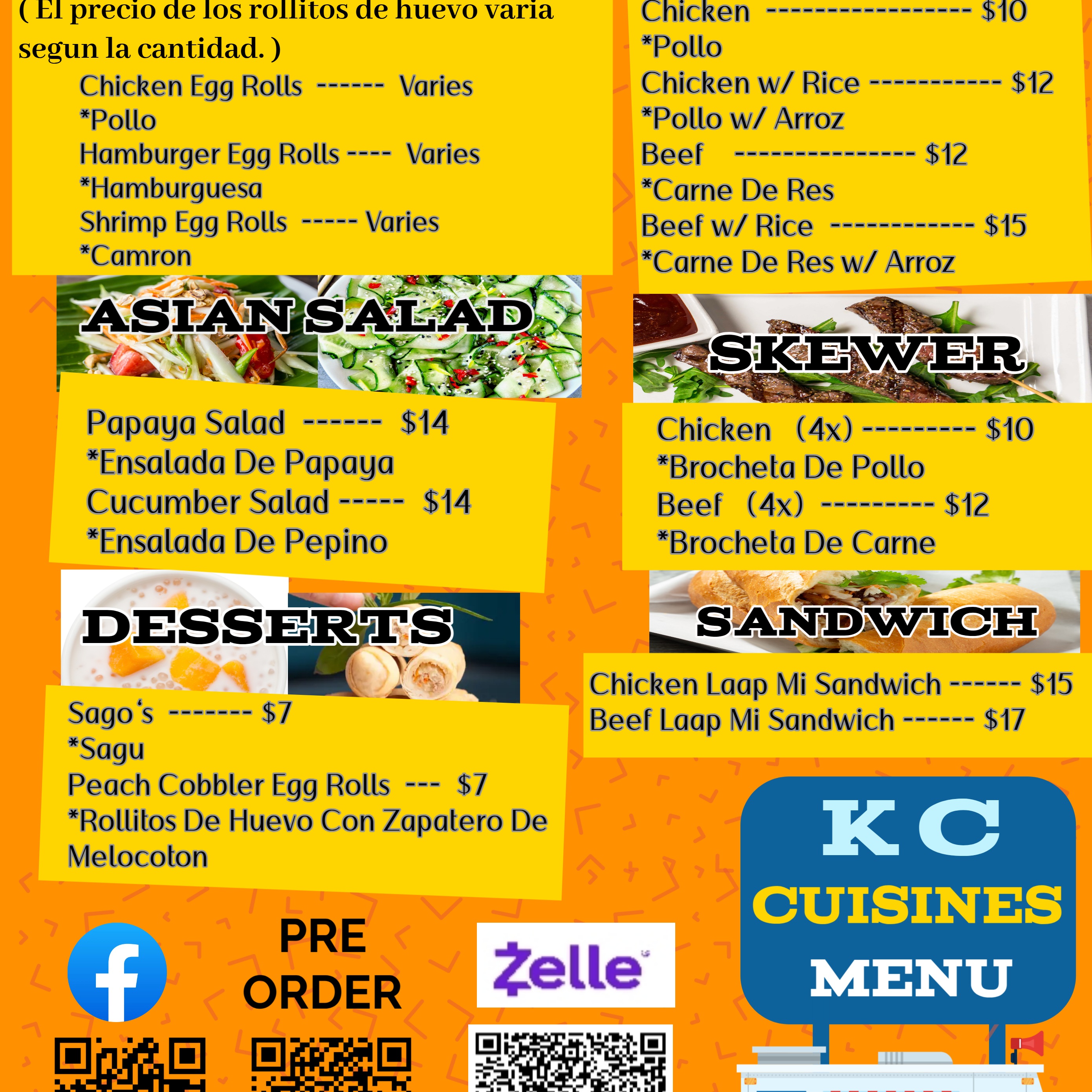 K C Cuisines food truck profile image