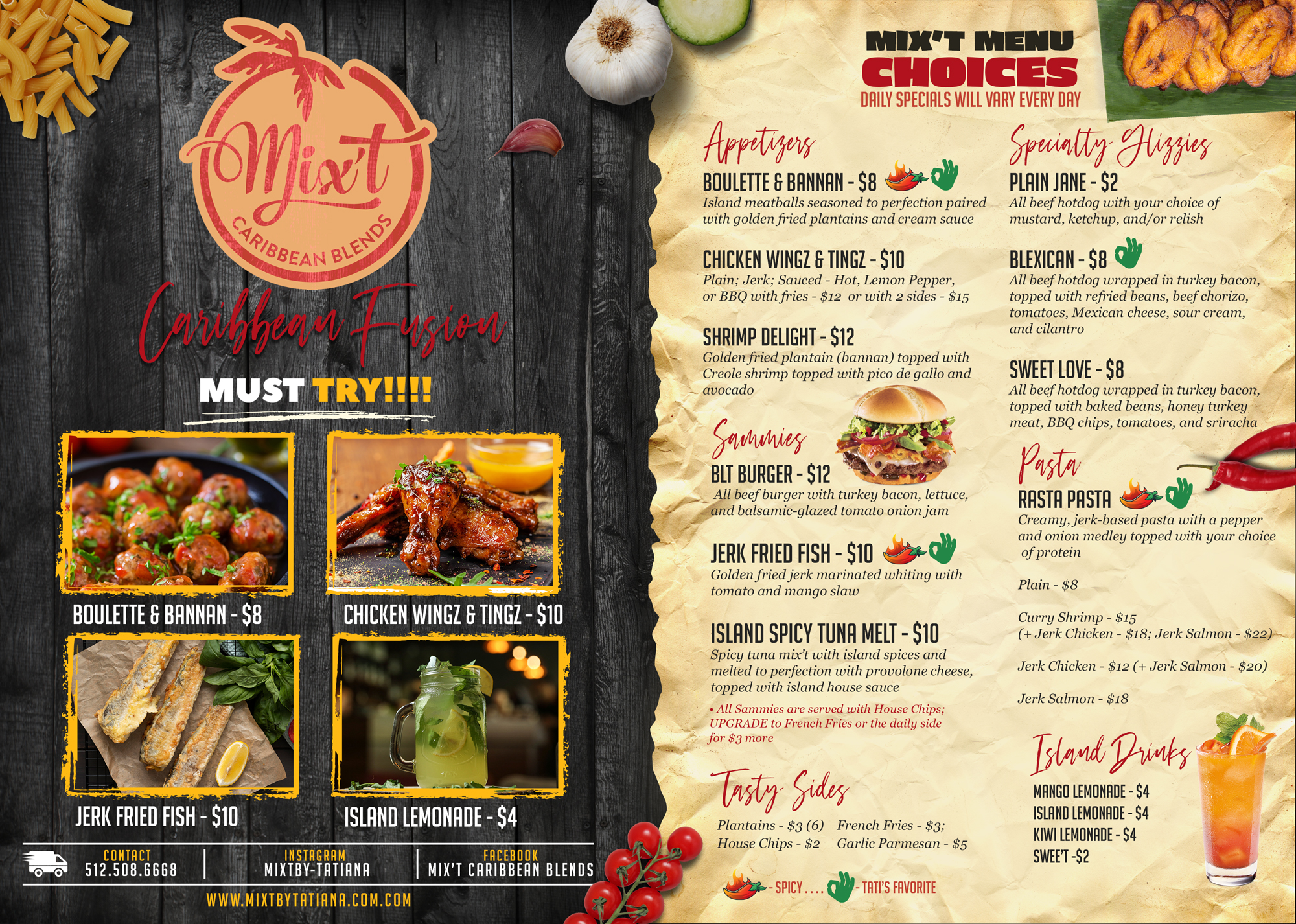 Mix’T Caribbean Blends food truck profile image