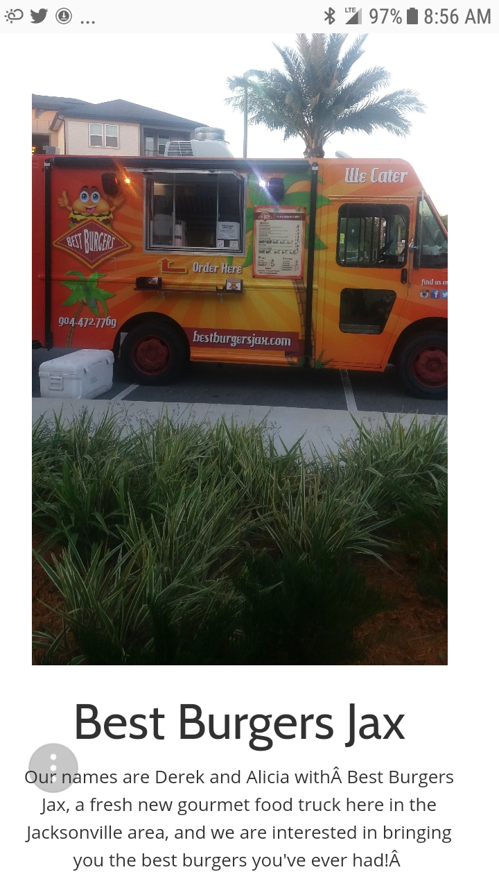 Best Burgers Jax LLC food truck profile image