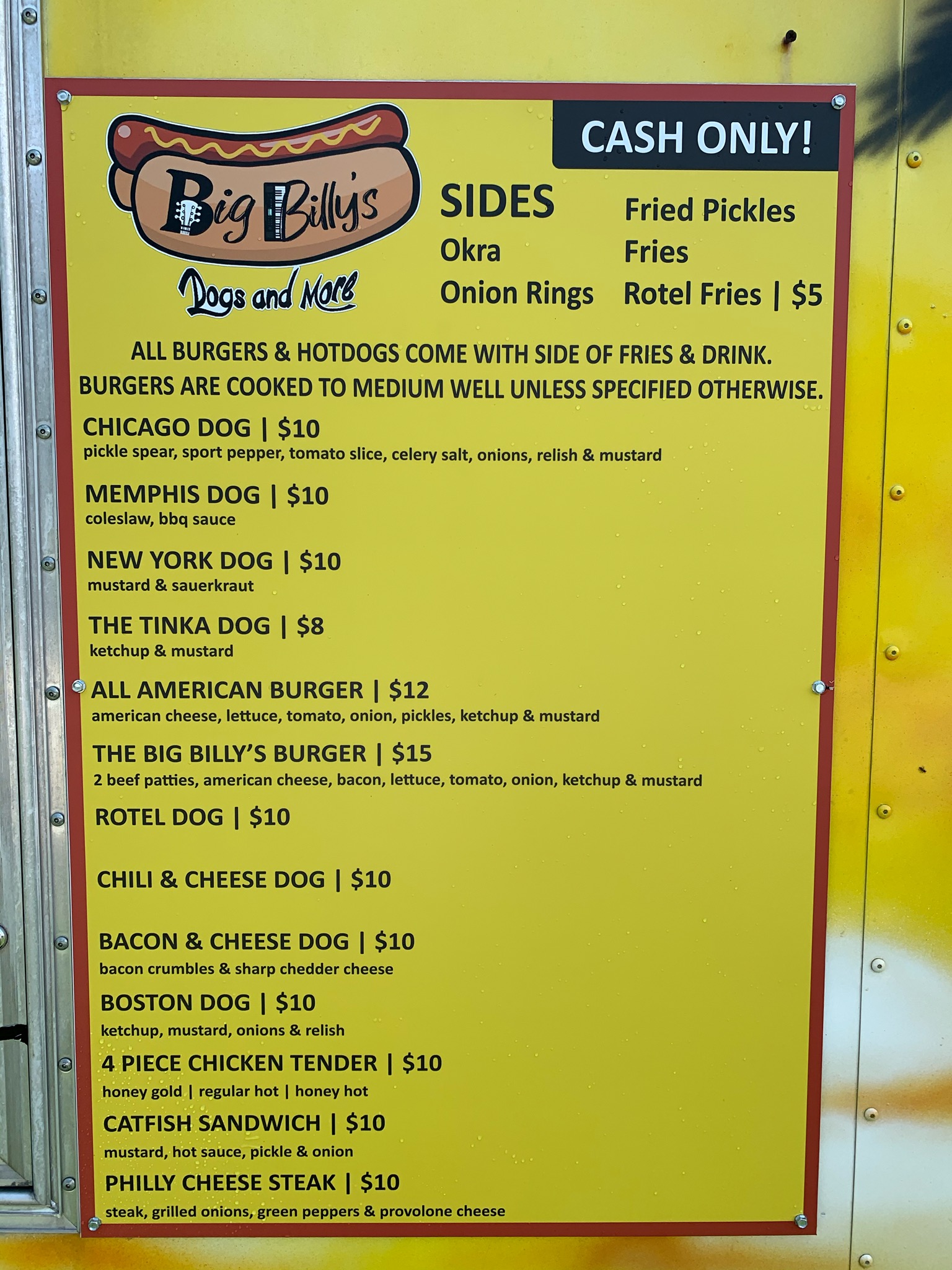 Big Billys dogs and more food truck profile image