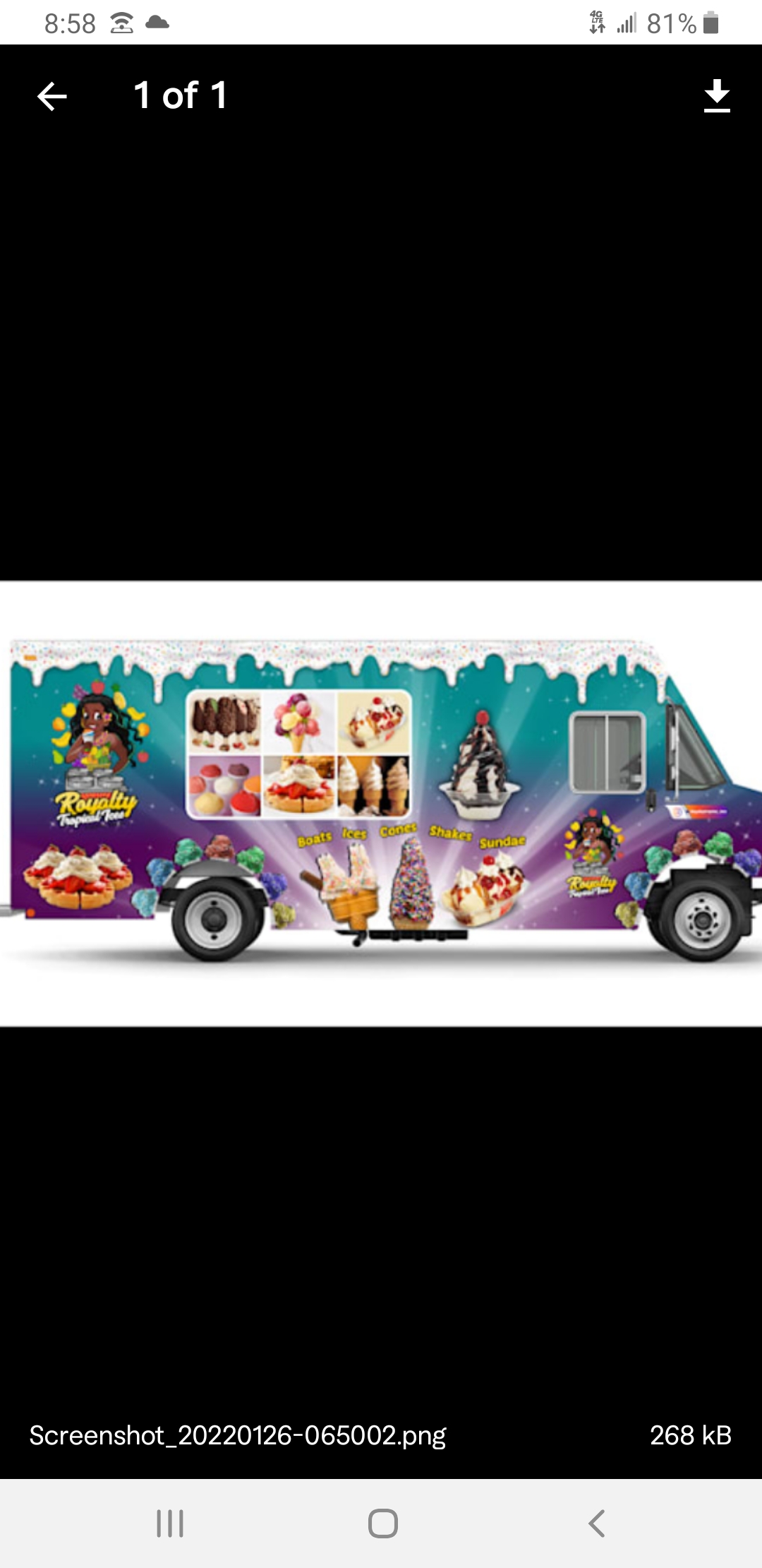 Royalty Tropical Ices food truck profile image